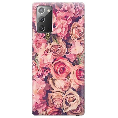 Чехол - накладка ArtColor для Samsung Galaxy Note 20 с принтом Розовый куст чехол накладка artcolor для samsung galaxy a02 с принтом розовый куст