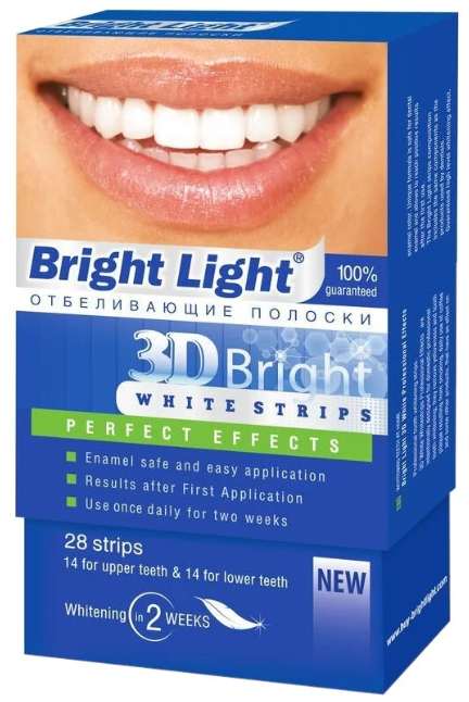 Полоски Bright Light Perfect Effects для чувствительных зубов
