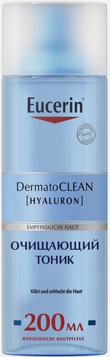 Изображение товара Eucerin DermatoClean Eucerin, DermatoCLEAN, освежающий и очищающий тоник, 200 мл