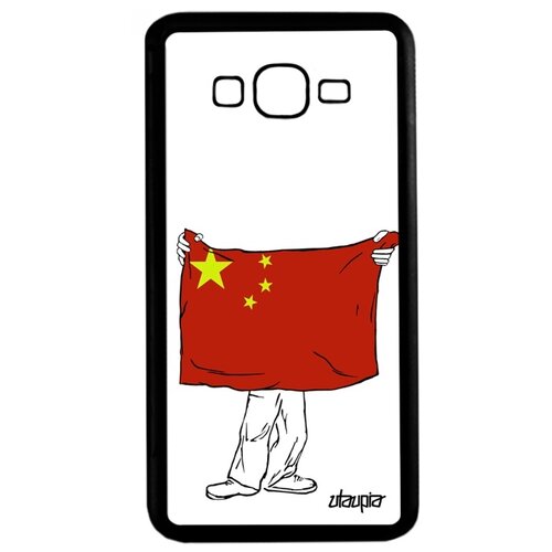 фото Чехол на телефон samsung galaxy grand prime, "флаг китая с руками" государственный туризм utaupia