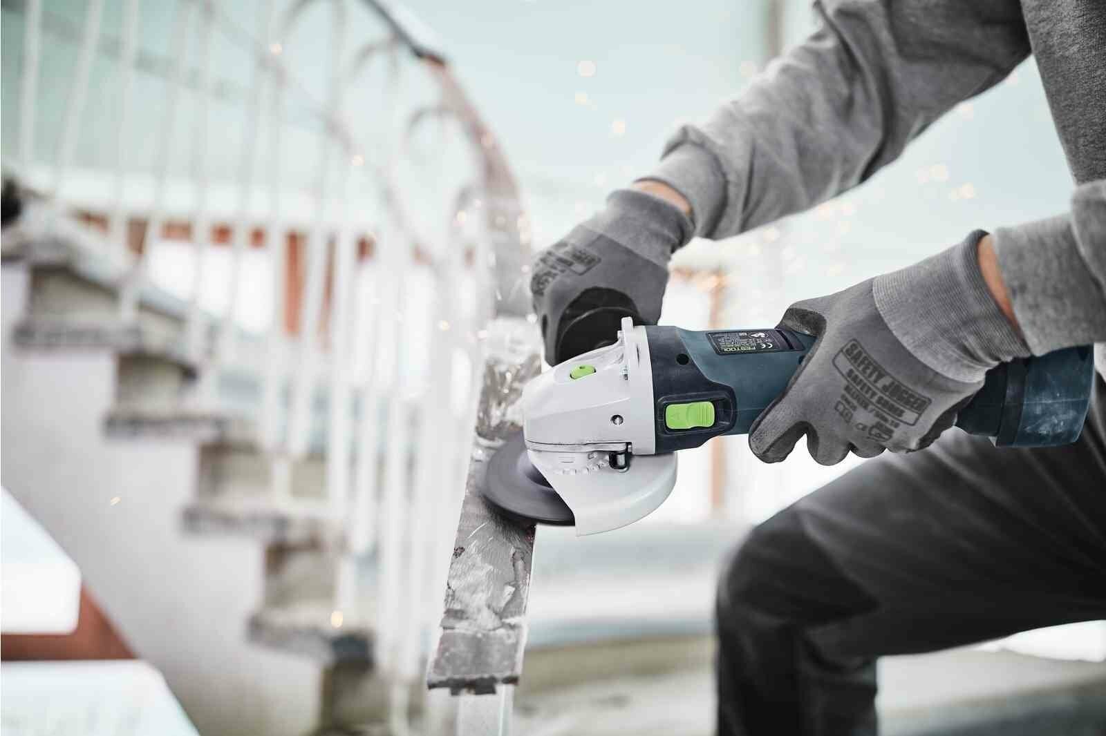 Аккумуляторная углошлифовальная машинка AGC 18-125 EB-Basic Festool 576825 - фотография № 4