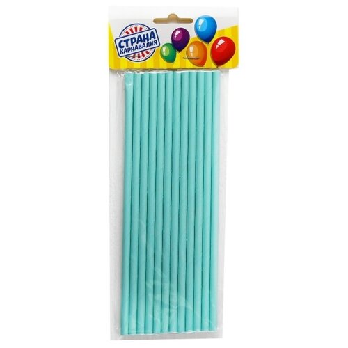 фото Трубочки для коктейля, набор 12 шт., цвет нефритовый страна карнавалия