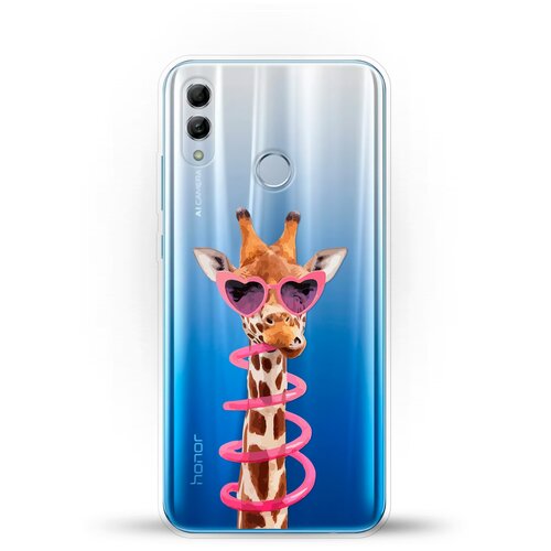 фото Силиконовый чехол жираф на honor 10 lite andy & paul