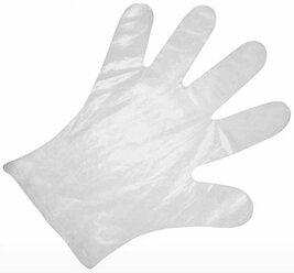 "Перчатки полиэтиленовые одноразовые (белые), 100 шт Размер универсальный"