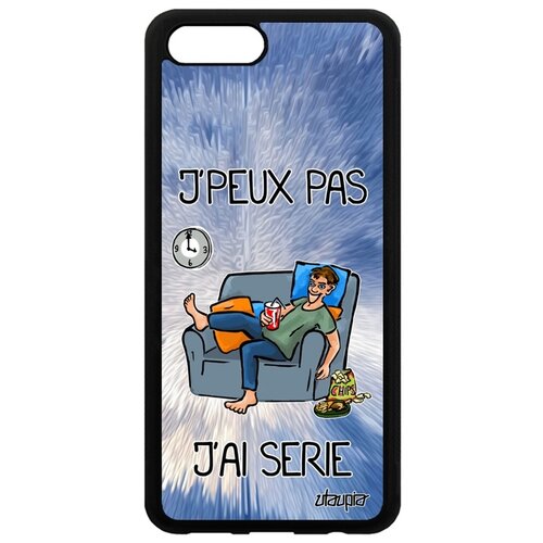фото Чехол на телефон honor v10 / view 10, "не могу - у меня сериал!" комикс фильм utaupia