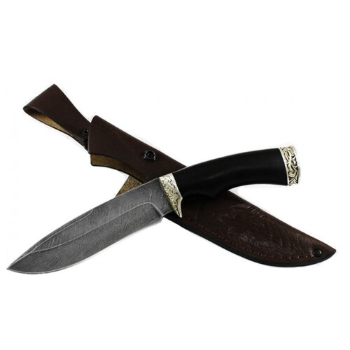 фото Нож скиф дамасская сталь, граб, мастерская семин семина е.п.