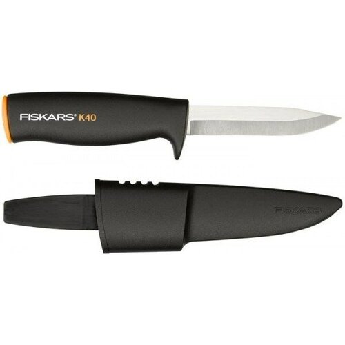 Нож FISKARS 1001622 с чехлом нож керамбит с пластиковыми ножнами pirat