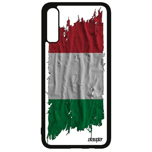 фото Чехол на мобильный samsung galaxy a70, "флаг италии на ткани" патриот государственный utaupia