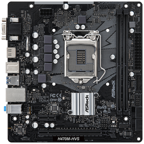 Материнская плата ASROCK H470M-HVS (LGA1200, mATX)