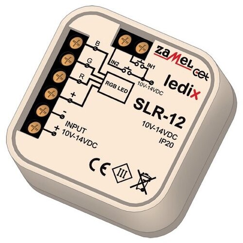 Zamel Контроллер RGB управление импульсными переключателями, в монт. коробку