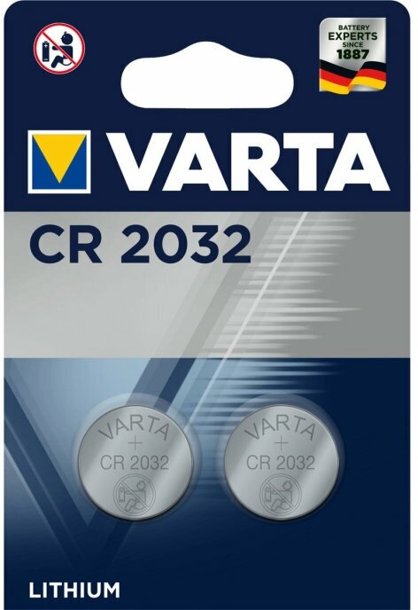 Батарейка Varta ELECTRONICS CR2032 BL2 Lithium 3V (6032) 2 шт