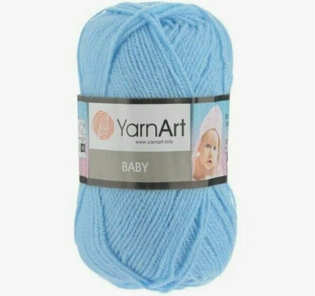 Пряжа для вязания YARNART BABY 50 гр/150 м 100% акрил 215 голубой