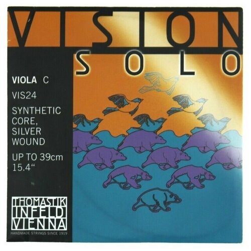 Струна C для альта Thomastik Vision Solo VIS24 струна a для альта thomastik vision solo vis21