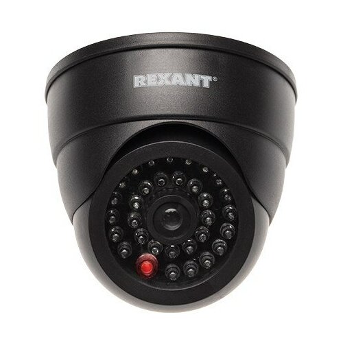 Муляж камеры внутренней, купольная с вращающимся объективом (черная) Rexant 45-0230 (50 шт.)