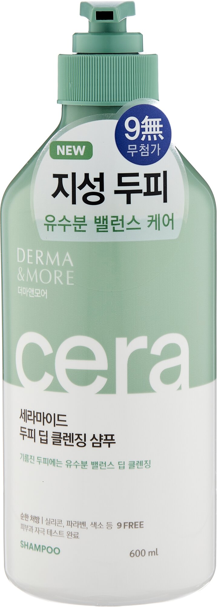 Шампунь для волос Derma & More глубокое очищение 600мл Aekyung Industrial - фото №1