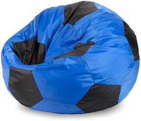 Кресло-мешок «Мяч», XL, оксфорд, Синий и черный