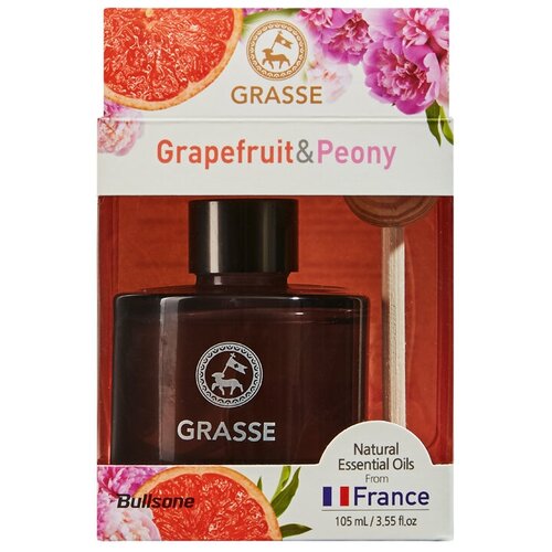 Bullsone Ароматизатор для автомобиля Grasse Diffuser Grapefruit & Peony 105 мл фруктовый