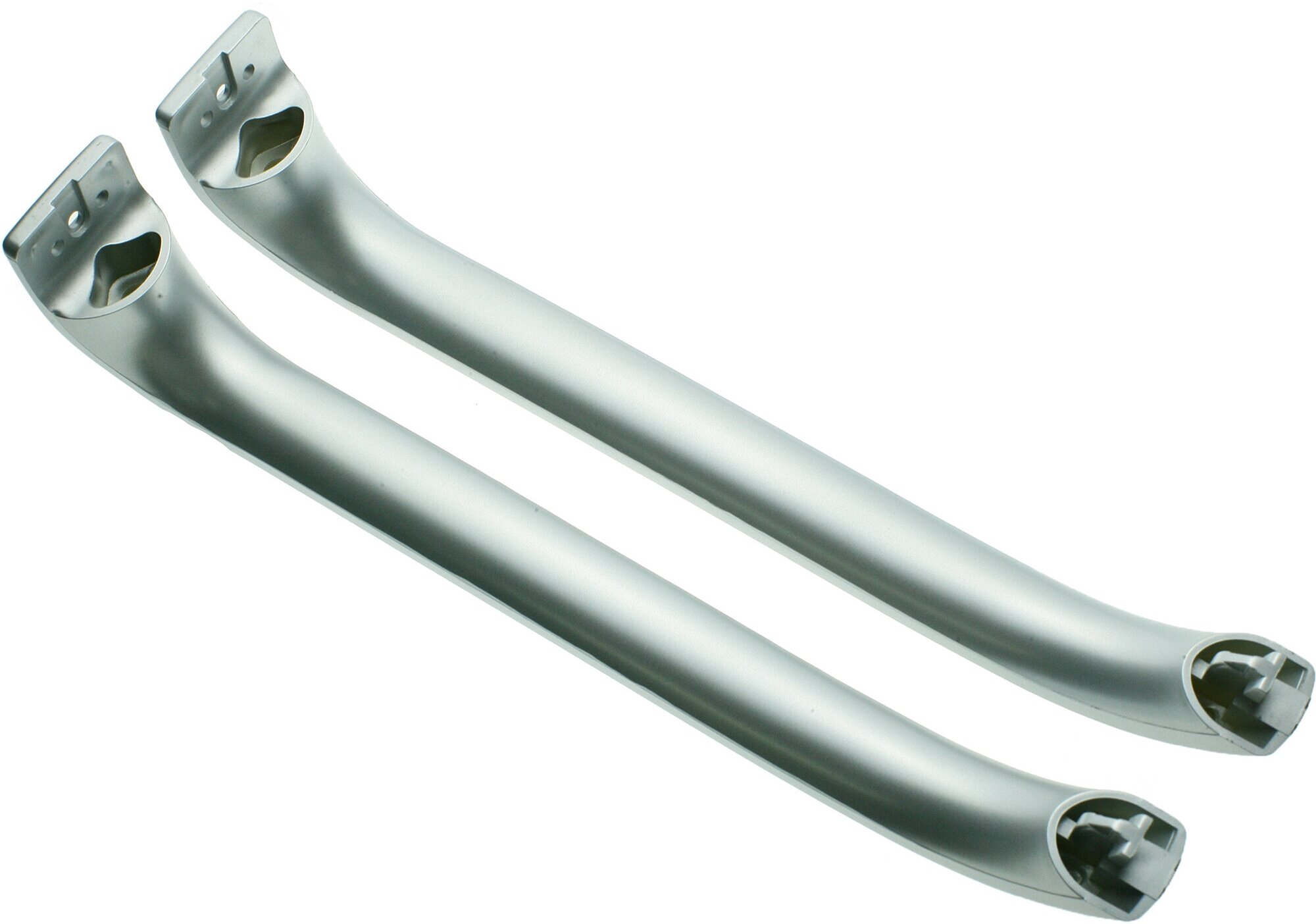 фото Ручка двери для холодильника Bosch, Siemens, Neff , цвет серебро, комплект 2 штуки