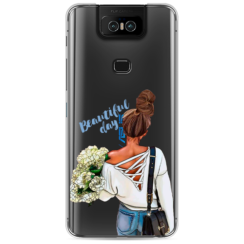 Силиконовый чехол на Asus Zenfone 6 ZS630KL / Асус Зенфон 6 ZS630KL Beautiful day vector, прозрачный силиконовый чехол beautiful day vector на asus zenfone 7 pro zs671ks асус зенфон 7 про zs671ks