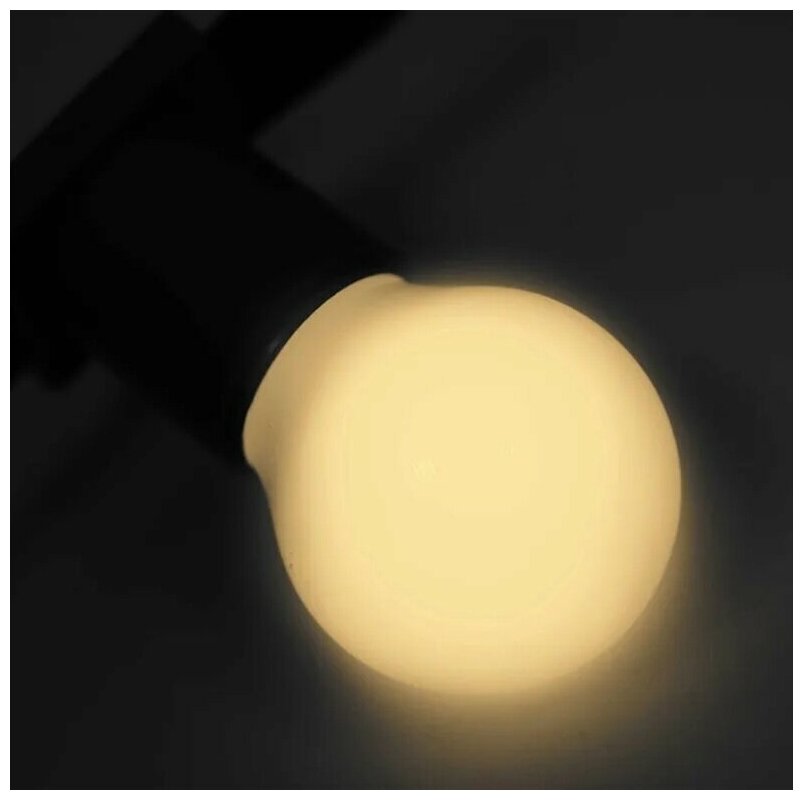 Лампа светодиодная 45мм 5LED E27 теплая белая