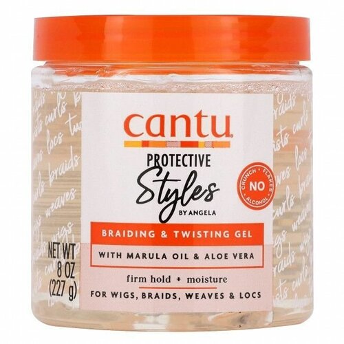 Cantu, Angela's Protecting Styles, гель для скручивания и плетения, 227 г