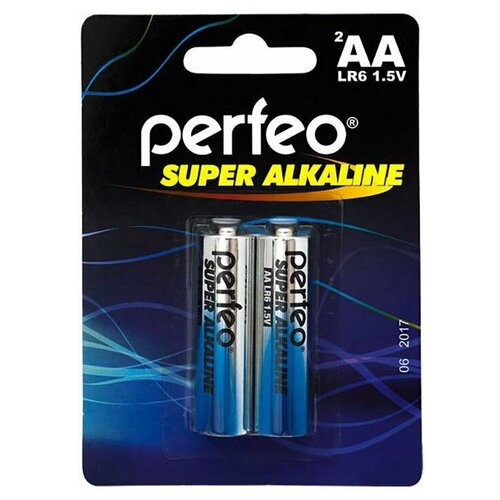 Батарейка AA щелочная Perfeo LR6/2BL Super Alkaline 2 шт батарейка perfeo lr6 2bl super alkaline 60шт