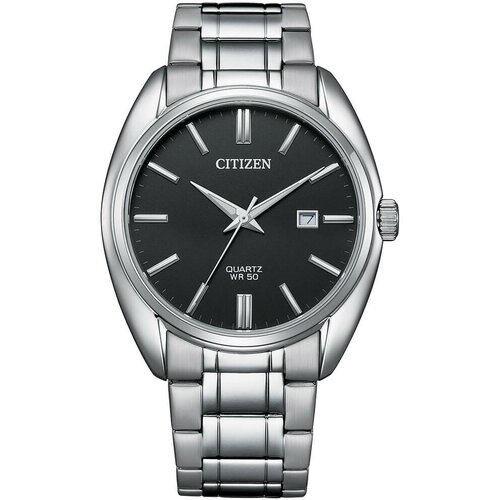 наручные часы citizen bi5100 58a серебряный белый Наручные часы CITIZEN Basic BI5100-58E, серебряный, черный
