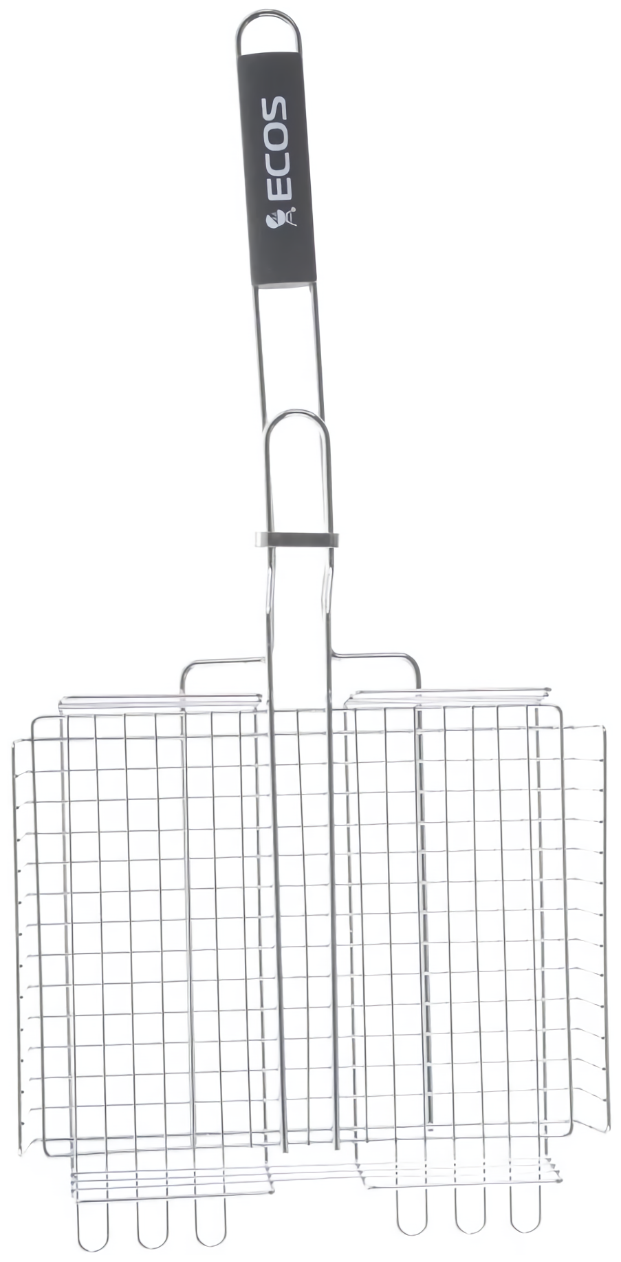 Решетка для барбекю Ecos RD-102C глубокая, регулируемая глубина, 31х24х5 см, общая длина 65 см