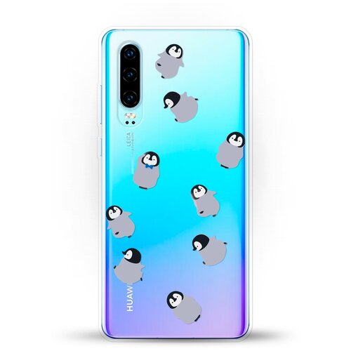 фото Силиконовый чехол несколько пингвинов на huawei p30 andy & paul
