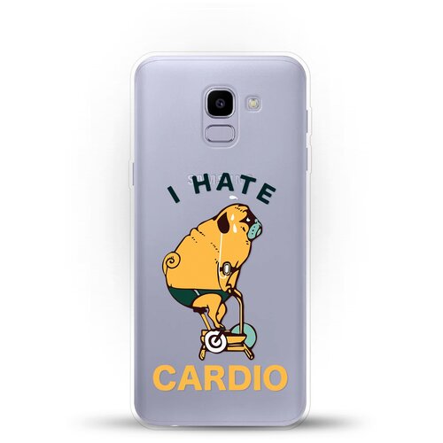 фото Силиконовый чехол не люблю кардио на samsung galaxy j6 (2018) andy & paul