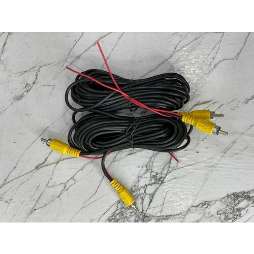 Комплект для подключения камеры заднего переднего вида RCA кабель 6 м кабель питания камеры 09 м 43900₽