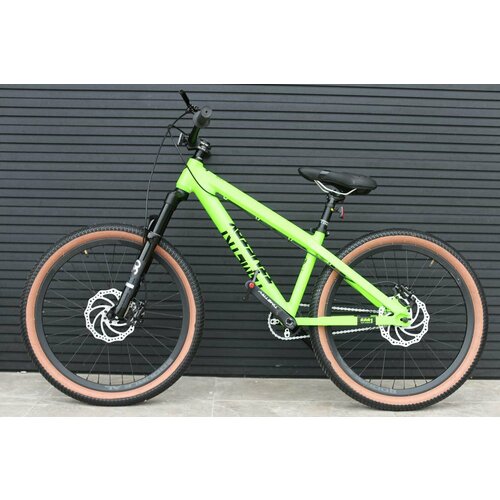 Велосипед Richiesto ТT12824 Алюминиевая рама 13 Гидравлические тормоза Взрослыйподростковыйдетский Спортивный Унисекс ярко-зеленый 2782000₽