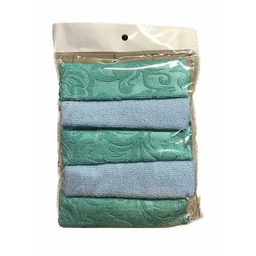 Комплект салфеток Domiani 5 шт 30х30 см / зеленый