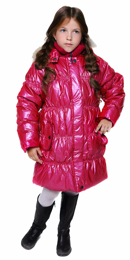Куртка Velfi зимняя, размер 110, розовый