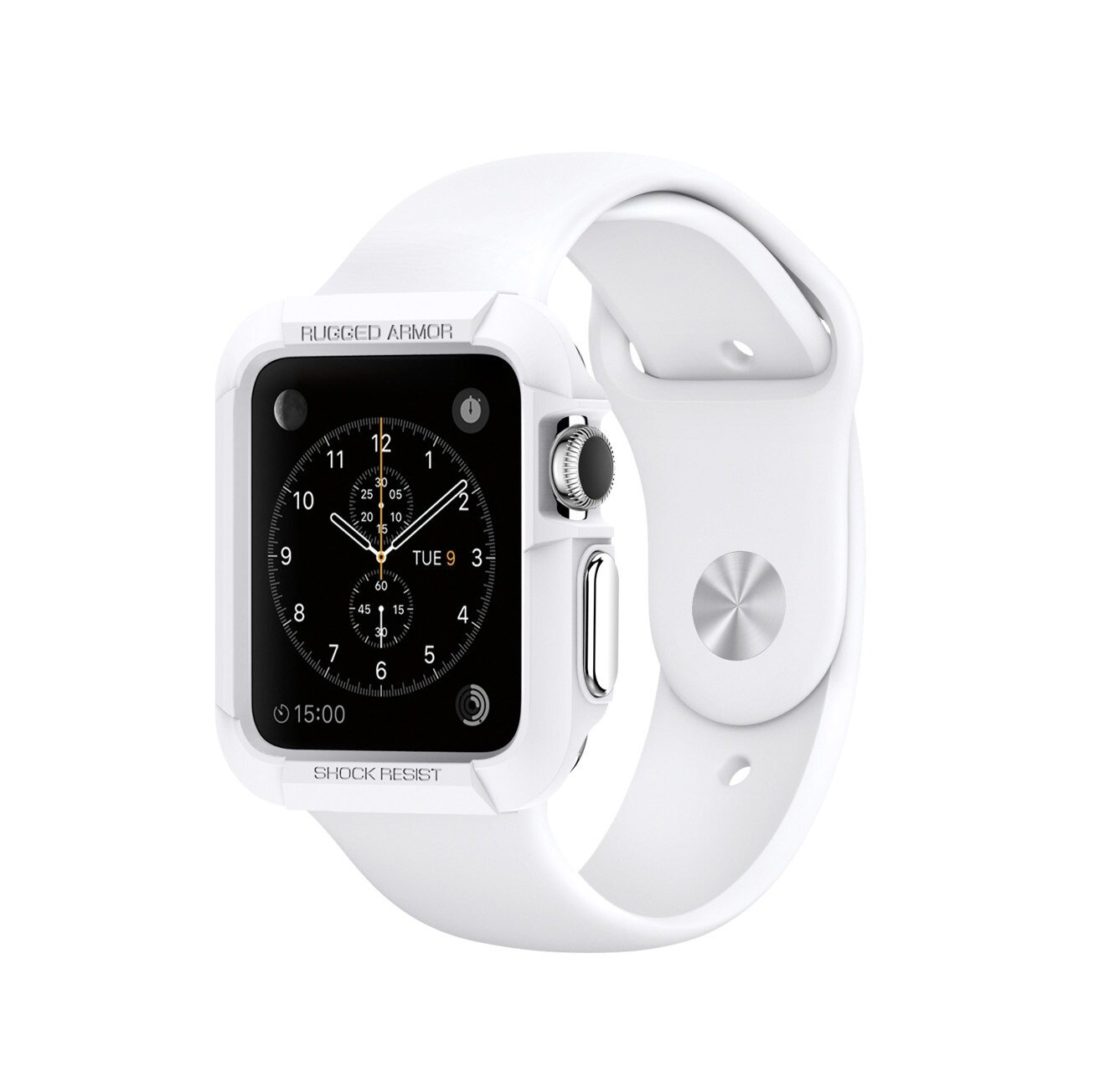 Чехол для часов Apple Watch 38mm Spigen Rugged Armor Case (SGP11486) белый — фото 11