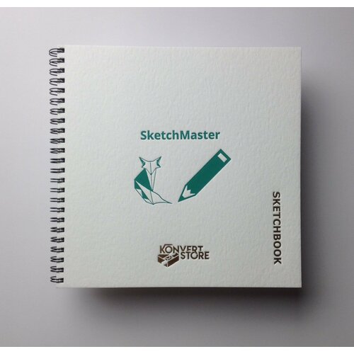 Скетчбук для графитного карандаша, формат 210мм*210мм, из гладкой плотной бумаги.