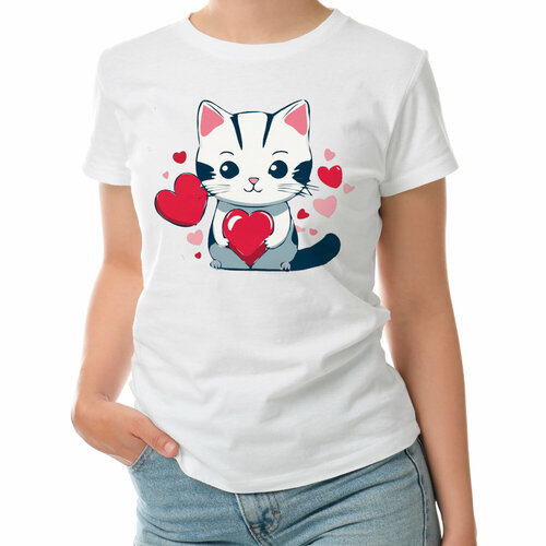 фото Футболка roly, размер s, белый