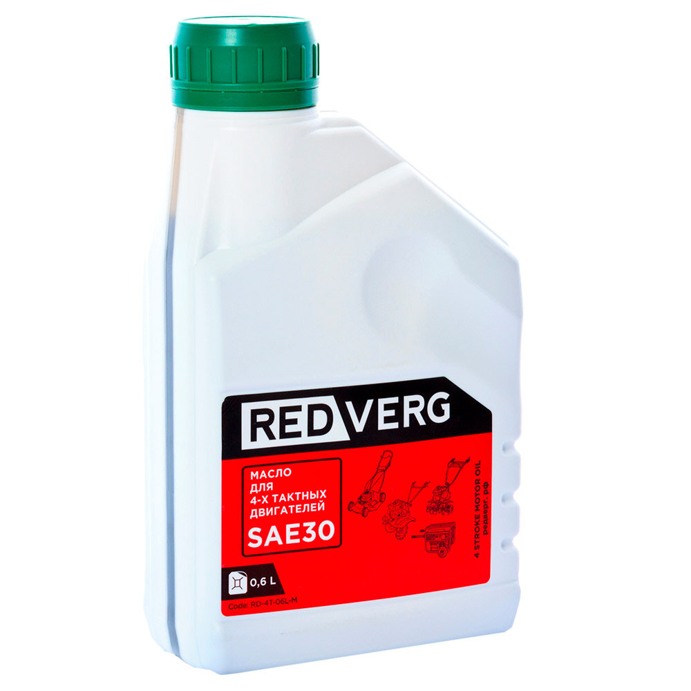 Масло RedVerg 4-такт SAE 30 (0,6л) - фотография № 3