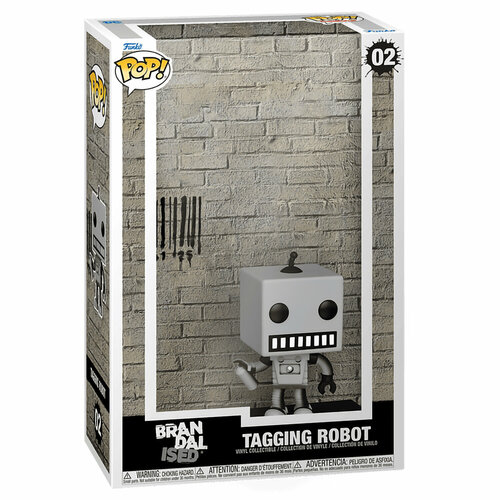 Фигурка Funko POP! Art Cover Brandalised Banksy Tagging Robot w/Case (02) 61517
