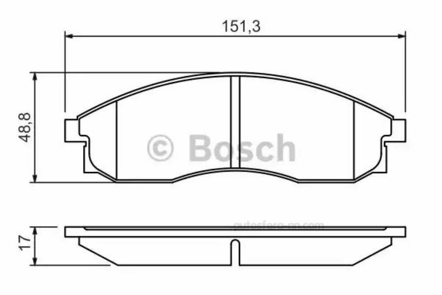 Тормозные колодки Bosch - фото №5