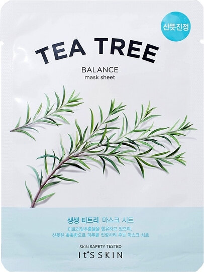 Противовоспалительная тканевая маска с чайным деревом The Fresh Tea Tree Mask Sheet It s Skin  1 шт 