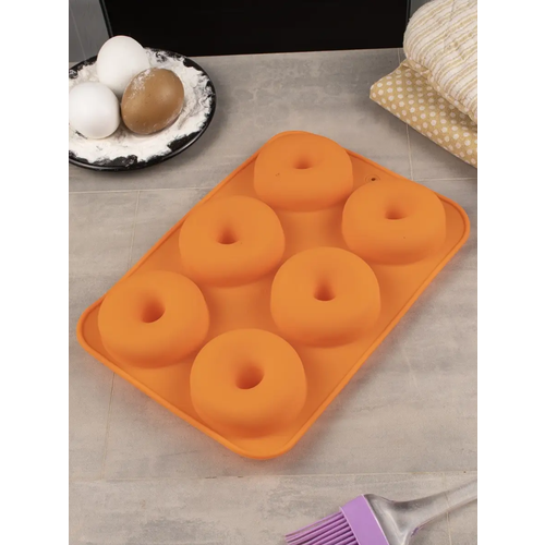 Форма для выпечки и запекания пончиков, силиконовая форма Пончик