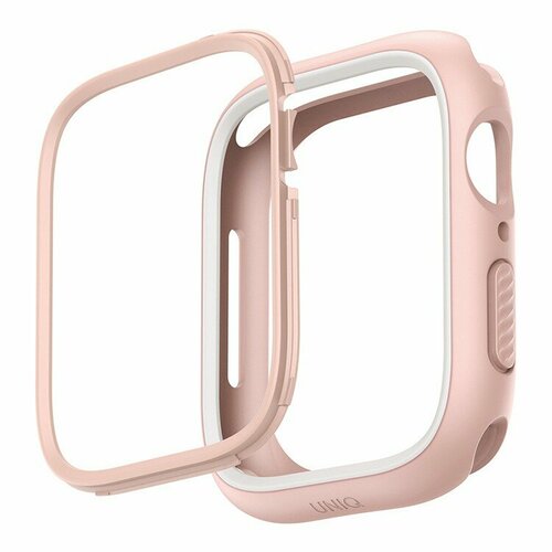 Чехол Uniq Moduo interchangable для Apple Watch 45/44 мм, розовый/белый