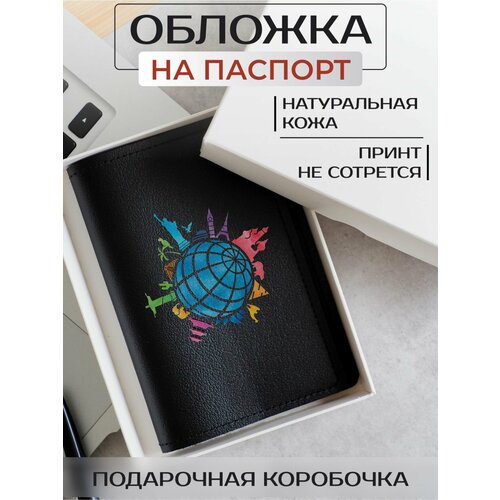 Обложка для путешествий RUSSIAN HandMade, черный