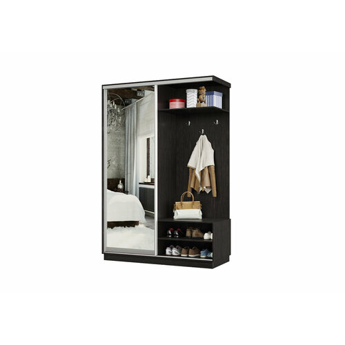 Прихожая-купе БИ-мебель Регул; исполнение правое; венге 120x45x220 см