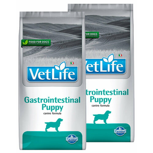 FARMINA VET LIFE CANIN GASTROINTESTINAL PUPPY для щенков при заболеваниях желудочно-кишечного тракта (2 + 2 кг)