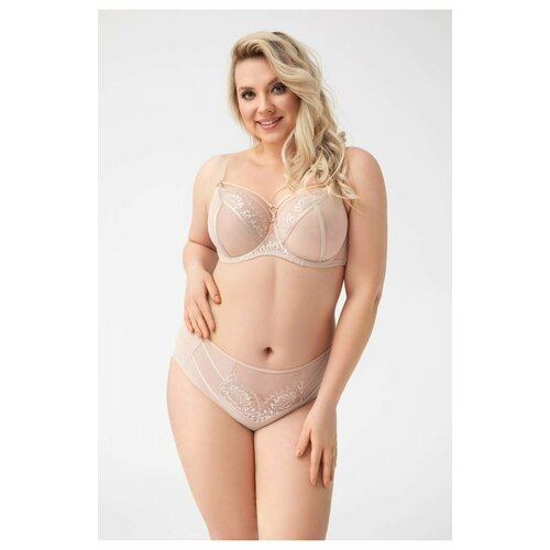 Бюстгальтер  Gorsenia, чашка мягкая, размер 80E, бежевый