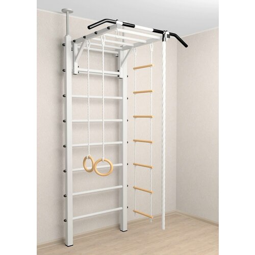 Шведская стенка враспор под высоту потолка 275-295см 771.1 (ступени Белые)