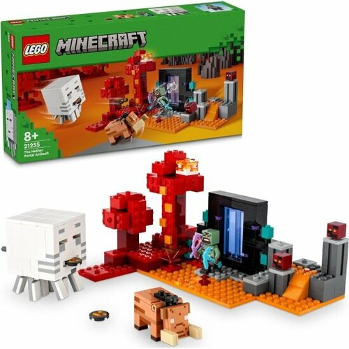 Конструктор Lego ® Minecraft™ 21255 Засада у Нижнего портала брелок lego minecraft alex key chain 853819