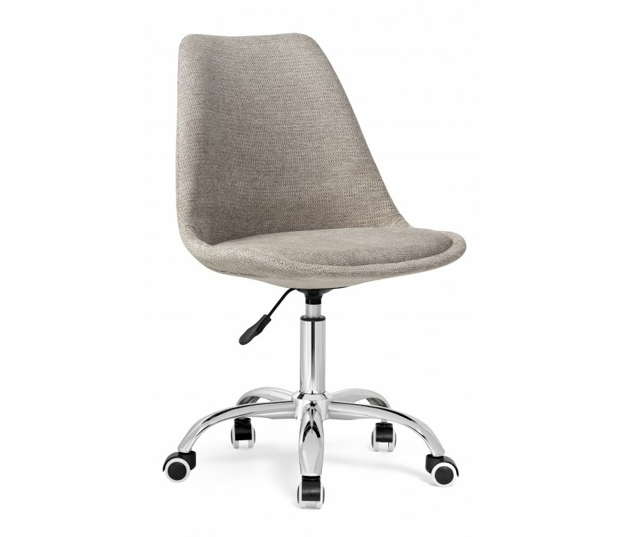 фото Компьютерное кресло ЛайфМебель Kolin cappuccino / chrome